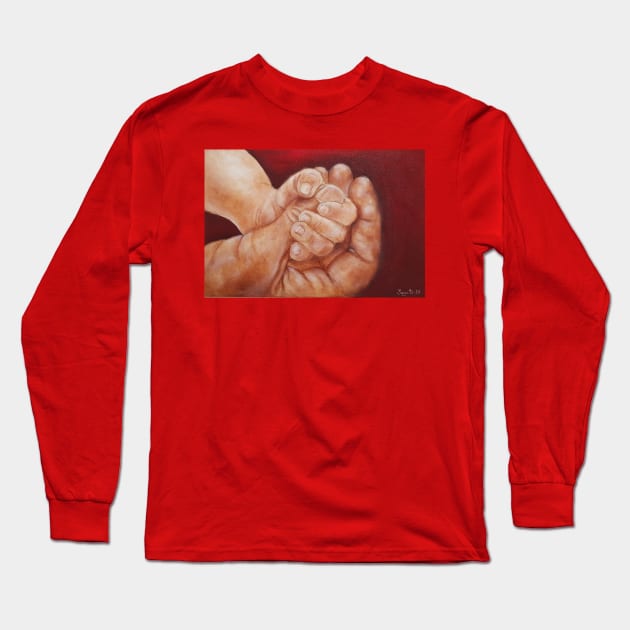 Embraced by safety Long Sleeve T-Shirt by Kunstner74